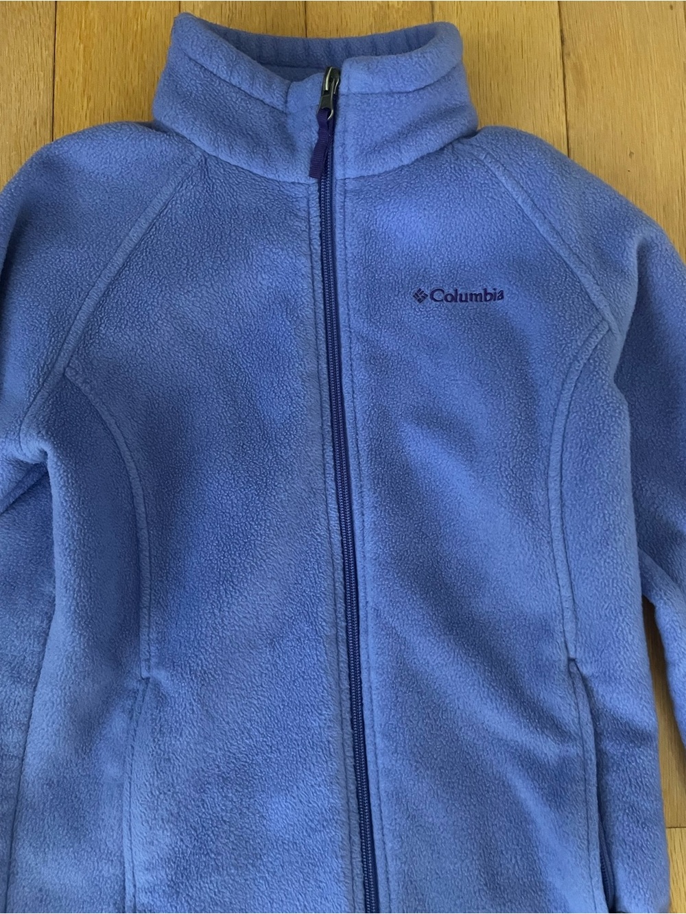 Columbia Kids Purple-Blue Fleece Jacket - Picture 5 of 8